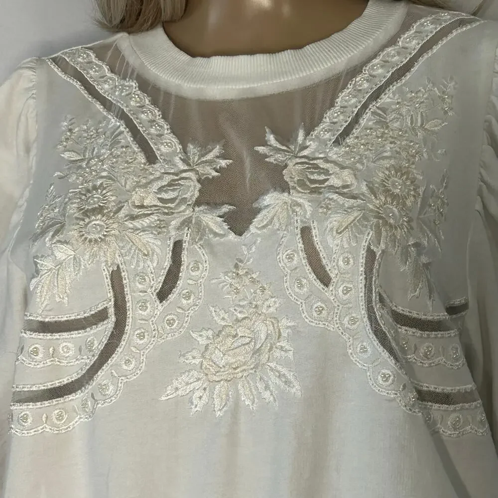 Anthropologie romantic pullover
